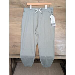 Vuori Jogger Pants Womens L Light Gray Laurel Heather Tapered Performance NWT